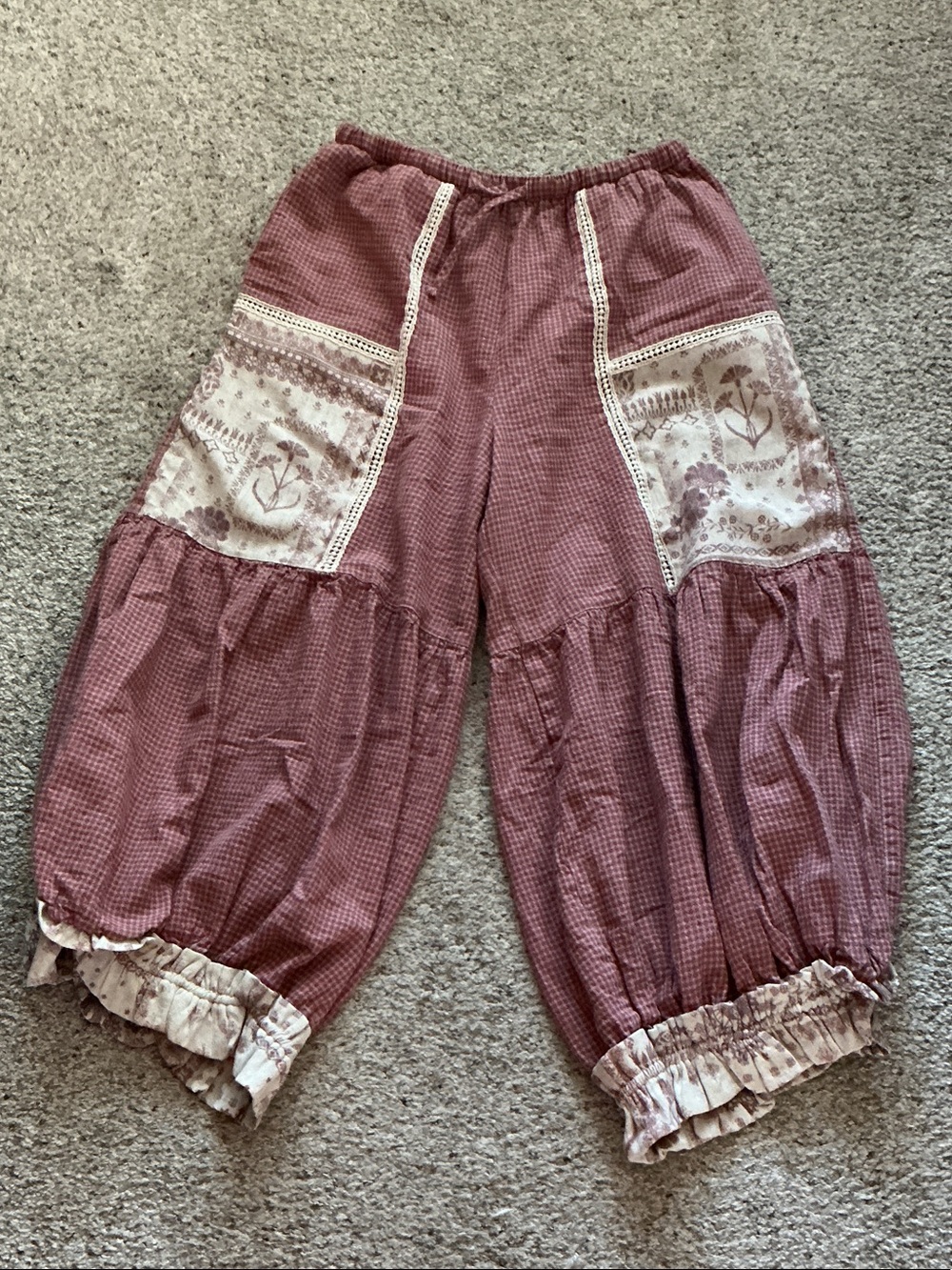 New DAVI & DANI Bloomer Pants ~ Vintage Mauve - Picture 2 of 10